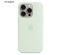 (Mint Green) iPhone 15 Pro MagSafe Case with Liquid Silicone Material and Popover Induction Technology