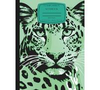 Mint Green Leopard Composition Notebook: 120 Animal Print Pages, College Ruled