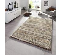 Mint Rugs Chloe Design - Tappeto a pelo lungo per soggiorno, cucina, corridoio o camera da letto, colore marrone, 80 x 150 cm