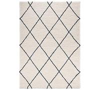 Mint Rugs Feel Shaggy Flokati - Tappeto a pelo lungo, morbido, motivo a rombi, per soggiorno, cucina, corridoio o camera da letto, in polipropilene, 160 x 230 cm, colore: verde petrolio