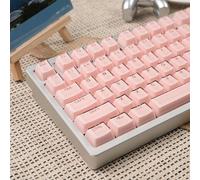 Mintcaps Keycaps - 123Keys Crystal Jelly Pink Keycaps Traslucido Tastiera Personalizzata Keycap Profilo OEM Carino Tappi chiave per 60/65/75/100 Cherry Gateron Mx Meccanico