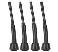 Minteing per la mungitura professionale 4pcs Accessori di sostituzione della tazza di teatro in gomma nera per attrezzatura per coltivazione da latte di mucca di capra Materiale