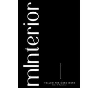 mInterior Interior Styling Black Edition: Decorative Coffee Table Book for Modern Interiors, Home Styling & Shelf Decor - Blank Pages Notebook