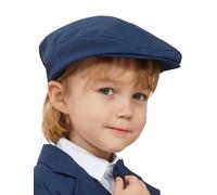 mintgreen Berretto Neonato Bambino, Maschietti Cappello Piatto Battesimo Signore Berretto Cappello, Blu Navy, 3-6 Mesi, 44