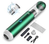 Minthouz Aspirabriciole Senza Fili Auto, 17000Pa Mini Aspirapolvere Portatile e a Carica Rapida con 120W ad Alta Potenza, Aspiratore Auto Potente 3 In 1 con cavo Type-C e luce LED/SOS per auto/casa