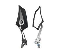 Mintice 1 Paio Argento Universale Moto Specchietti Retrovisore Specchietto Manubrio Specchio Laterale Scheletro Cranio 8mm 10mm Filettato Scooter