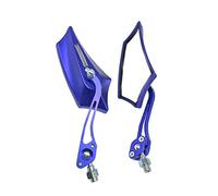 Mintice 1 Paio Blu Universale Moto Specchietti Retrovisore Specchietto Manubrio Specchio Laterale Scheletro Cranio 8mm 10mm Filettato