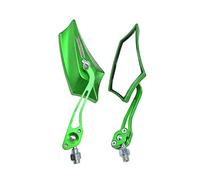 Mintice 1 Paio Verde Universale Moto Specchietti Retrovisore Specchietto Manubrio Specchio Laterale Scheletro Cranio 8mm 10mm Filettato