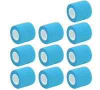 Mintice 10 X Fascia Coagulante Bendaggio Adesiva Autoadesiva Forte Benda Adesivo Elastico Nastro di Primo Soccorso Sport Caviglia Nastro 4.5mx5cm Azzurro