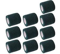 Mintice 10 X Fascia Coagulante Bendaggio Adesiva Autoadesiva Forte Benda Adesivo Elastico Nastro di Primo Soccorso Sport Caviglia Nastro 4.5mx5cm Verde Scuro