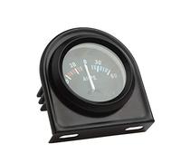 Mintice 12V puntatore 2" 52mm Motore Auto Kit Calibro di Amplificatore Indicatore Luminoso a LED Bianco Nero Universale