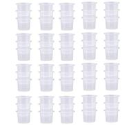 Mintice 200 X medio tappi di inchiostro plastica tatuaggio di tazze Tattoo Ink Caps forniture strumento per tatuaggi pigmento monouso permanente trucco titolare clip trasparente