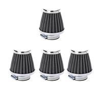 Mintice 4 Pezzi 38mm Filtro Aria di Moto Nero Motociclo Filtro Aspirazione Aria Sostituzione Universale Fredda Presa D'aria Filtro Turbo Pulita Sfogare Veicolo