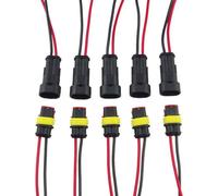 Mintice 5 Pezzi 2 Pin Auto Impermeabile Connettore Kit Presa Auto Connettori Spi
