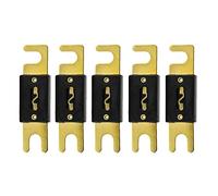 Mintice 5 X 100A Fusibile ANL Lame Auto Automobilistica Audio Energia Sicurezza Proteggere Tubo di Vetro Placcato Oro Protezione Adatto 0 2 4 Calibro