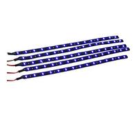 Mintice™ 5 X Blu 12V Striscia Luminosa sottoscocca Impermeabile Flessibile 15 LED 30 Centimetri Auto Veicolo Auto griglia