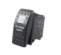 Mintice Auto 12V 20A LED Blu Luce Pannello Interruttore a Bilanciere Interruttore a Levetta Pulsante Cruscotto Impermeabile Camion 5Pin Offroad Light