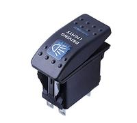 Mintice Auto 12V 20A LED Blu Luce Pannello Interruttore a Bilanciere Interruttore a Levetta Pulsante Cruscotto Impermeabile Camion 5Pin Driving Light