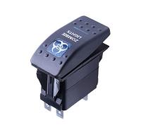 Mintice Auto 12V 20A LED Blu Luce Pannello Interruttore a Bilanciere Interruttore a Levetta Pulsante Cruscotto Impermeabile Camion 5Pin Zombie Light