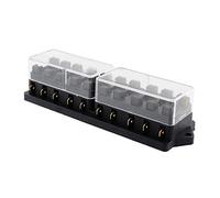 Mintice Automatico a 10 Vie Scatola Portafusibili Standard Auto Supporto Fusibile Blocco Scatola Porta Fusibili Lama ATO Auto 12V 24V Impermeabile