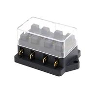 Mintice Automatico a 4 Vie Scatola Portafusibili Standard Auto Supporto Fusibile Blocco Scatola Porta Fusibili Lama ATO Auto 12V 24V Impermeabile