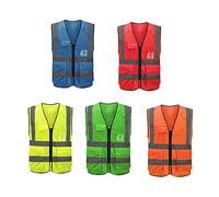Mintice blu riflessivo sicurezza sicurezza gilet ad alta visibilità Ingranaggio banda giacca luminosa sport panciotto cintura corpo corsa regolabile avvertimento