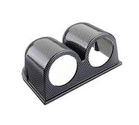Mintice Fibra di Carbonio 12V Auto 2" 52mm Universale Doppio Foro Portacialde Calibro Porta Manometro Supporto Calibro Cruscotto