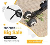Mintiml Weeders Snatcher Weeding Hook Puller No Bending Down Remover Tool Garden