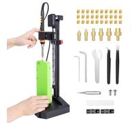 Mintion Pro Macchina da Pressione a Caldo Verticale, Pressa a Inserto Duroplastico con Saldatore da 90W, Punta per Termoincollaggio M2-M8, 30 Inserti Filettati in Ottone M3 per Parti di Stampa 3D, Kit