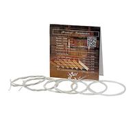 Mintlavhness Chiaro Nylon Argento Placcato Lega di Rame Oud Set di Corde di Sostituzione Accessorio Realizzato In Materiali di Qualità Per Eccellente Qualità Del Suono E Lunga (11 esfuerzos)
