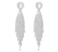 Mintolex Orecchini estivi Boho Bow Star lunghi con nappe per donne con strass incastonati in cristallo da donna orecchini a stella pendenti cascata perline lampadario orecchini gioielli regali per