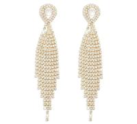 Mintolex Orecchini estivi Boho Bow Star lunghi con nappe per donne con strass incastonati in cristallo da donna orecchini a stella pendenti cascata perline lampadario orecchini gioielli regali per