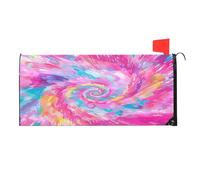 Mintoprints Copertura magnetica per cassetta delle lettere in stile hippie, con tintura a nodi, decorazione per giardino, cortile, dimensioni standard, 45,7 x 53,3 cm