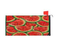 Mintoprints Copertura magnetica per cassetta postale a forma di anguria, per frutta, anguria, decorazione per giardino, cortile, dimensioni standard, 45,7 x 53,3 cm