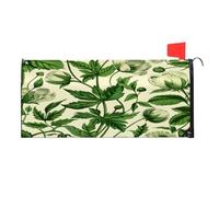 Mintoprints Foglie Primavera Cassetta delle Lettere Coperture Magnetiche Verdi Foglie Cassetta delle Lettere Involucri Scatola Postale Copertura Decorazione per Giardino Dimensioni Standard 18 "x 21"