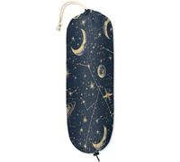 Mintoprints Planet - Porta sacchetti di plastica con galassia, per dispensa da cucina, organizer per sacchetti della spesa, in plastica leggera, 1 confezione