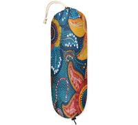 Mintoprints Porta sacchetti in plastica con girasole astratto, porta sacchetti della spesa per dispensa da cucina, organizer per sacchetti di plastica leggera, 1 confezione