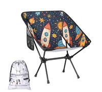 Mintoprints Space Planet - Sedia da campeggio con sistema solare, leggera, pieghevole, portatile, compatta, per esterni, viaggi, spiaggia, escursionismo