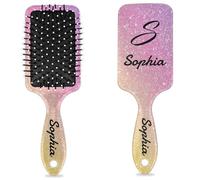 Mintoprints Spazzola per capelli personalizzata con nome personalizzato Pettini per capelli con cuscino d'aria Massaggio spazzole per capelli per donne tutti i tipi di capelli sfumato colorato