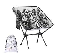 Mintoprints Tiger - Sedia da campeggio a forma di animale, leggera, pieghevole, portatile, compatta, per esterni, viaggi, spiaggia, escursionismo, zaino in spalla