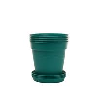 Mintra Home Garden Pots 4pz (verde foresta diametro 13 cm (5 pollici))