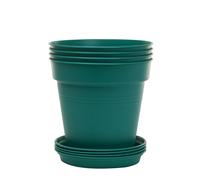 Mintra Home Garden Pots 4pz (verde foresta diametro 17 cm (6,6 pollici))