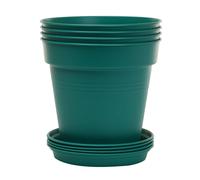 Mintra Home Garden Pots 4pz (verde foresta diametro 19 cm (7,5 pollici))
