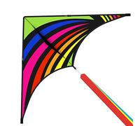 Mint's Colorful Life Delta Drago di volo per bambini e adulti, estremamente facile da far volare drago volare con nastri e corda di drago da 300 piedi, il miglior drago per principianti