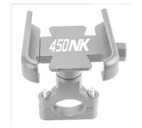 MINUCIANCOR Porta Cellulare Moto PER CFMOTO 450NK 450-NK 450nk NK 450 CLC 2023-2025 Accessori Per Moto Supporto Per Telefono Cellulare Da Manubrio Per GPS(H 450NK Silver)