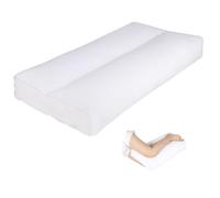 MINUPWELL Cuscino per ginocchia per chi dorme sul fianco, altezza 10,2 cm tra gamba e sotto il ginocchio, cuscino per gambe con 1000 g 7D High Suppot alternativa per alleviare il dolore a gambe,