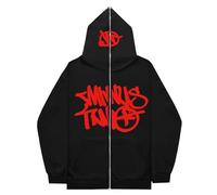 Minus-Two Cargo Hoodie | Uomo Minus-Two Hoodie | Y2K Felpa con cappuccio Hip Hop Streetwear Urban Maglione unisex casual | Giacca vintage Streetwear per ragazze e ragazzi, marcisce, S
