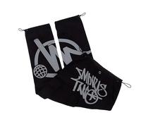 Minus Two Cargo Y2K Uomo | Pantaloni da jogging Y2k Jeans Baggy | Hip-Hop Cargo Pantaloni unisex | Harajuku Denim stampa nera Pantaloni dritti con gamba larga, per ragazzi e skateboard, grigio., L