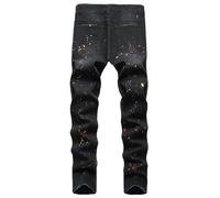 Minus Two Jeans Elasticizzati Uomo Strappati - Pantaloncini, Salopette, Jeans Ragazzo 14 Anni, Estivi, Neri
