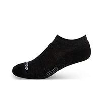 Minus33 Lana Merino Abbigliamento Mountain Heritage Micro Peso Cuscino Completo No Show Calzini Nero L Made in USA New Hampshire